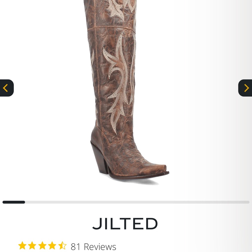 Dan Post Brown Jilted distressed Cowgirl Boot